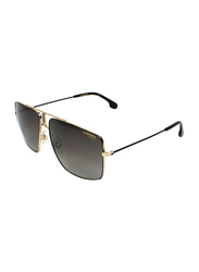 Carrera Full-Rim Aviator Black Gold Sunglasses Unisex, Brown Gradient Lens, 1006/S/SAM 02M2 HA, 50/14/150