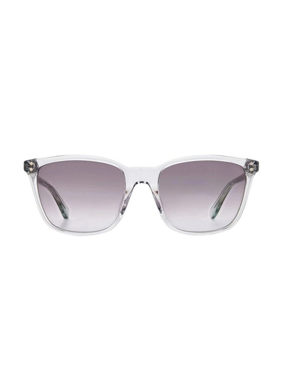 Kate Spade Full-Rim Square Grey Sunglasses for Women, Dark Grey Gradient Lens, PAVIA/G/S 0KB7 9O, 55/19/140
