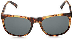 Emporio Armani Full-Rim Square Matte Blonde Havana Brown Sunglasses for Men, Green Lens, EA4099-567771, 56/19/145