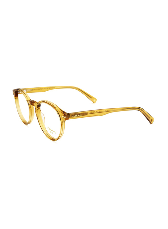 Polar Full-Rim Round Shiny Crystal Honey Frame Unisex, Gold 11 28, 49/21/145