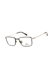 Lacoste Full-Rim Rectangular Brown Sunglasses Unisex, Transparent Lens, L2275E 210, 54/19/145