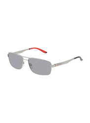 Carrera Polarized Full-Rim Rectangle Matte Ruthenium Sunglasses for Women, Grey Lens, CA8011/S R8158DY, 58/16/140