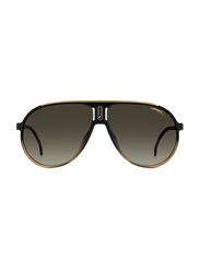 Carrera Full-Rim Pilot Black Brown Sunglasses Unisex, Brown Gradient Lens, CHAMPION65/N DCC62HA, 62/12/130