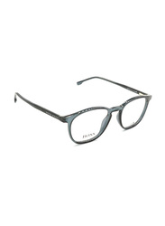 Hugo Boss Full-Rim Rectangle Black Eyewear Frames For Men, Mirrored Clear Lens, BO1087 0PJP 00