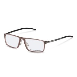 Porsche Design Full-Rim Rectangle Brown Eyeglass Frame for Men, Clear Lens, P8349, 56/16/140