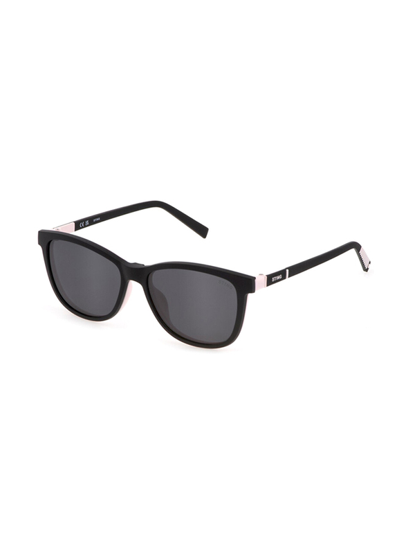 Sting Full-Rim Round Black Sunglasses Unisex, Black Lens, UST472 9P2P, 54/15/140