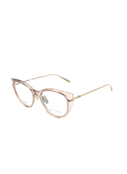 Carolina Herrera NY Full-Rim Cat Eye Pink Reading Glasses for Women, Grey Lens, VHN055M 5208F