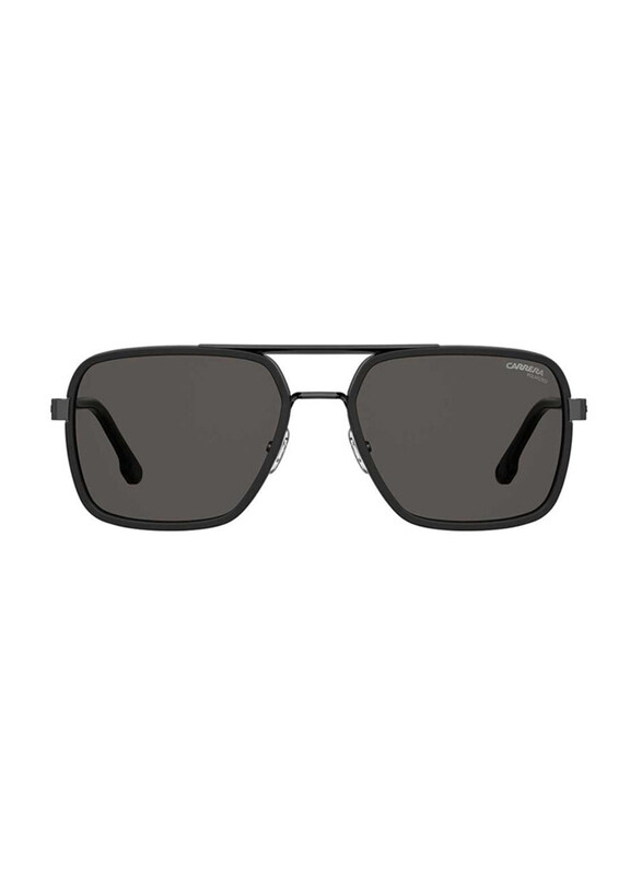 Carrera Polarized Full-Rim Navigator Black Sunglasses for Men, Black Lens, CA256/S 203788V 815 9O 58, 58/18/140