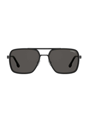 Carrera Polarized Full-Rim Navigator Black Sunglasses for Men, Black Lens, CA256/S 203788V 815 9O 58, 58/18/140