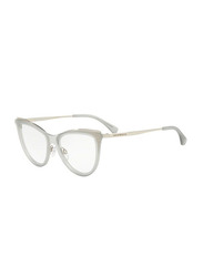 Emporio Armani Full-Rim Cat Eye 3015 Grey Eyeglasses Frame for Women, EA1074, 53/18/140