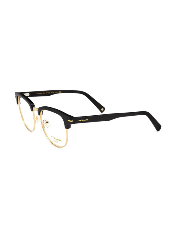 

Polar Full-Rim Square Shiny Black Frame Unisex, Gold 19 78, 52/20/145