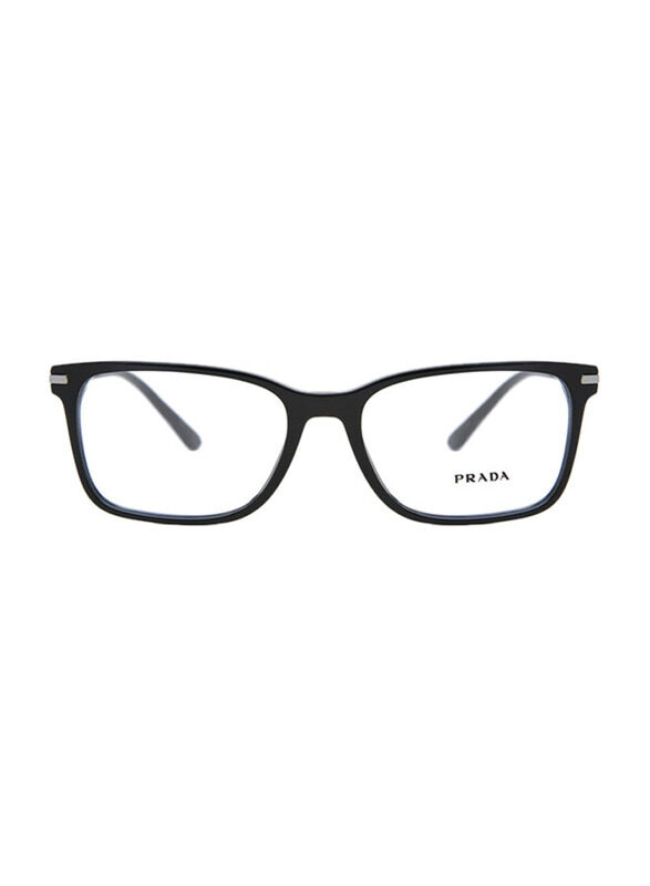 

Prada Full-Rim Round Shiny Black Frame for Men, 0PR 14WV 1AB1O1, 54/18/145