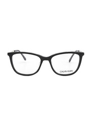 Calvin Klein Full-Rim Cat Eye Black Frames for Women, CK21701 001, 51/16/140