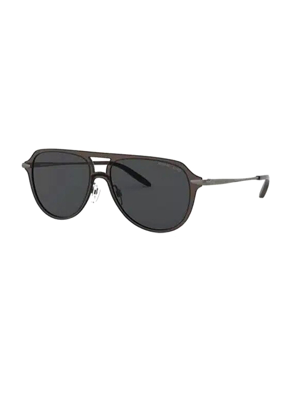 Michael Kors Polarized Full-Rim Pilot Black Sunglasses For Women, Grey Lens, 0MK1061 123287
