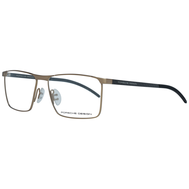 Porsche Design Full-Rim Rectangle Gold Eyeglass Frames for Men, Clear Lens, P8326 C 5615, 56/15/140