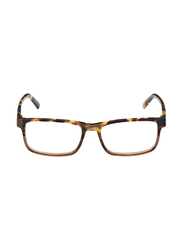 Timberland Full-Rim Rectangle Light Brown Tortoise Frames for Men, TB1789H 053, 53/17/145