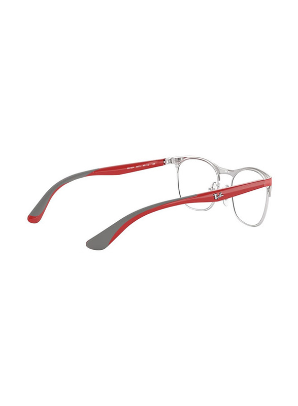 Ray-Ban Full-Rim Square Matte Silver On Red Frame for Kids Unisex, 0RY1054 4072, 49/16/130