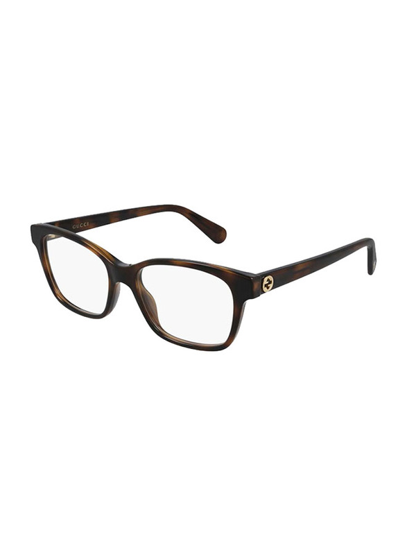 Gucci Full-Rim Cat Eye Havana Eyeglasses for Women, Clear Lens, GG0922O 006 52, 52/17/140