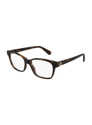Gucci Full-Rim Cat Eye Havana Eyeglasses for Women, Clear Lens, GG0922O 006 52, 52/17/140