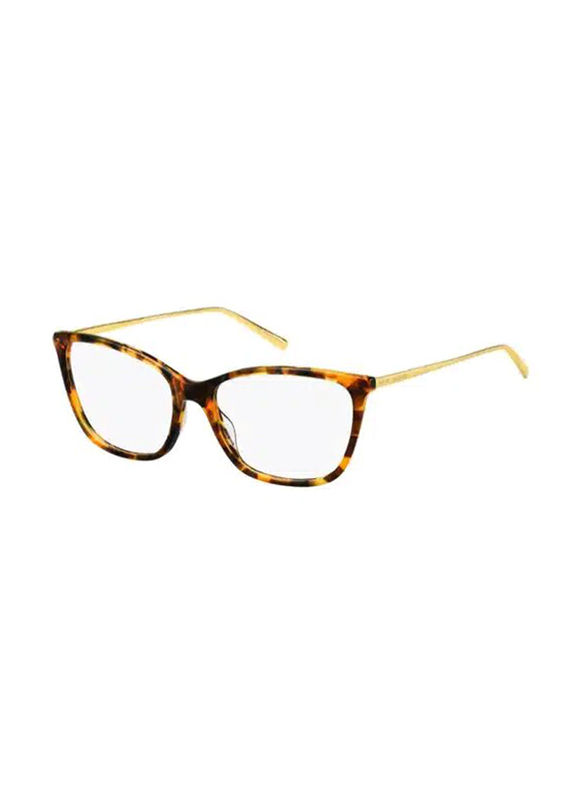Marc Jacobs Full-Rim Square Tortoise Eyeglass Frames for Women, Transparent Lens, MARC 436/N 0EPZ 00, 55/17/140
