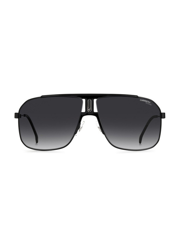 Carrera Polarized Full-Rim Navigator Black Sunglasses for Men, Grey Lens, CA1043/S 80765WJ, 65/12/140