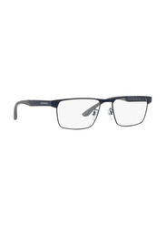 Emporio Armani Full-Rim Rectangle Matte Blue Frame for Men, EA1124 3250, 55/18/145