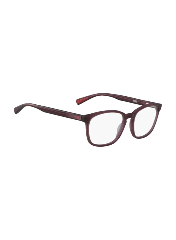 Nike Full-Rim Square Brown Eyeglass Frames Kids Unisex, Transparent Lens, NIKE5016 652, 37/16/130