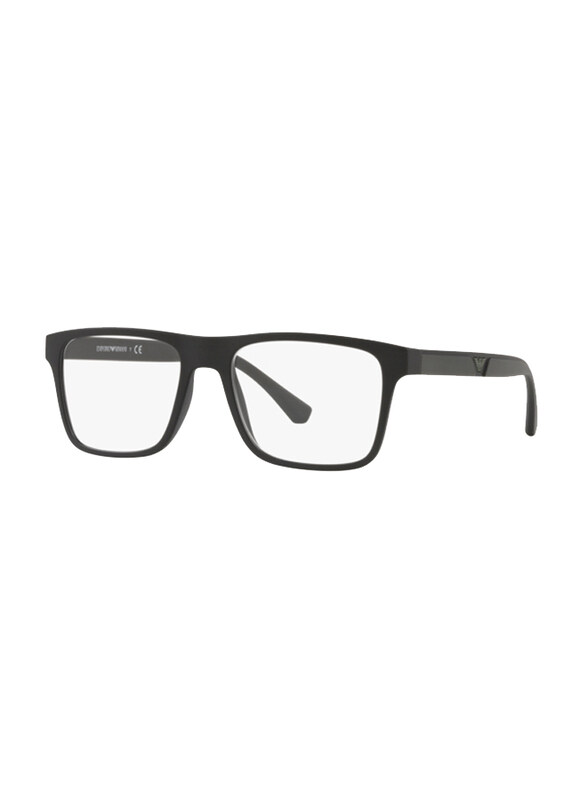 Emporio Armani Full-Rim Rectangle Black Frame for Men, EA4115 58531W, 54/18/145