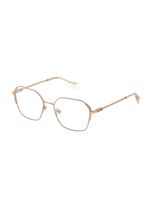 Police Full-Rim Hexagonal Shiny Copper Gold Frame Unisex, VPLF25 02AM, 53/17/135