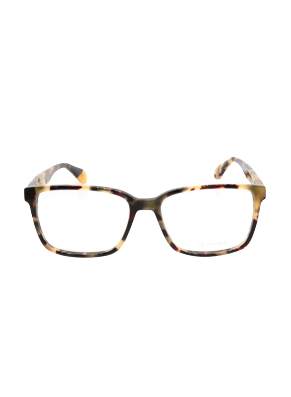 Trussardi Full-Rim Rectangular Havana Eyewear for Men, Transparent Lens, VTR483 560AGG