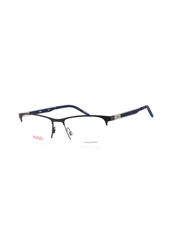 Hugo Boss Half-Rim Rectangular Blue Frame for Men, HG 1142 0FLL 00, 54/18/145