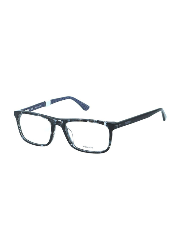 Police Full-Rim Cat Eye Shiny Havana Eyeglass Frames for Women, Transparent Lens, VPLD03 0721