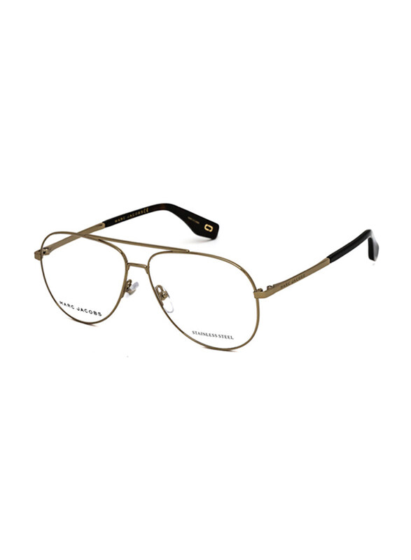 

Marc Jacobs Full-Rim Aviator Gold Tone Eyewear Unisex, MARC329 0J5G 00, 57/13/145