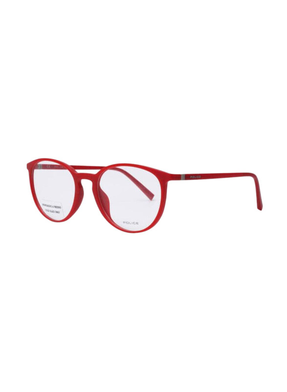 

Police Full-Rim Oval Red Sunglasses Frame Unisex, Clear Lens, V1973 0659