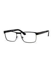 Elasta Full Rim Square Ruthenium Matte Black Eyeglass Frame for Men, 3106 0TI7 00, 58/17/145