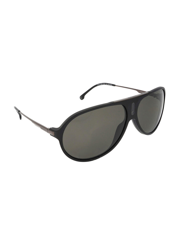 Carrera Polarized Full-Rim Pilot Matte Black Unisex Sunglasses, Black Lens, HOT65 203817 003, 63/11/135