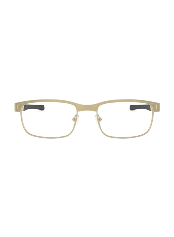 Oakley Full-Rim Rectangle Beige Eyeglass Frames Unisex, Transparent Lens, 0OX5132 0852, 56/18/140