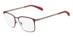 Calvin Klein Full-Rim Square Red Eyeglass Frames for Women, Clear Lens, CK5426 607 5218, 52/18/140