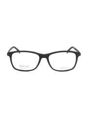 Safilo Full-Rim Square Matte Black Frames for Men, 01 003 5517, 55/17/145