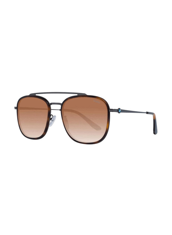 BMW Polarized Full-Rim Square Multicolour Sunglasses For Women, Brown Lens, BW0015 08F