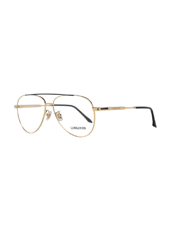 Longines Full-Rim Aviator Gold Eyewear For Men, LG5003-H 030, 56/13/145