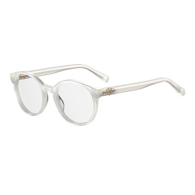 Moschino Full-Rim Round White Eyeglasses for Women, Clear Lens, MOL523 0VK6 00, 49/19/145