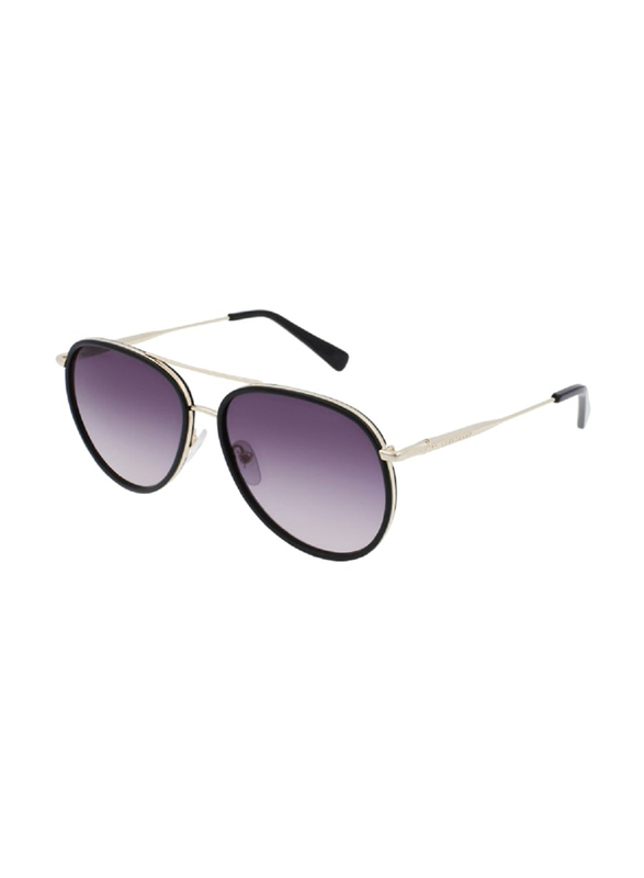 Longchamp Full-Rim Pilot Gold Sunglasses For Men, Smoke Lens, LO684S 722, 58/15/140
