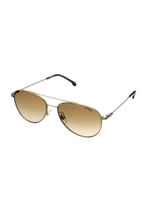 

Carrera Full Rim Aviator Gold Sunglasses for Men, Brown Gradient Lens, 187/S 0J5G HA, 56/17/145