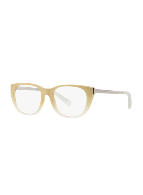 Michael Kors Full-Rim Cat Eye Oak Crystal Soft Touch Eyeglass Frames for Women, 0MK8011 3038 52, 52/18/140