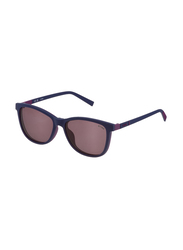 Sting Full-Rim Round Blue Sunglasses Unisex, Purple Lens, UST472 GESP, 54/15/140