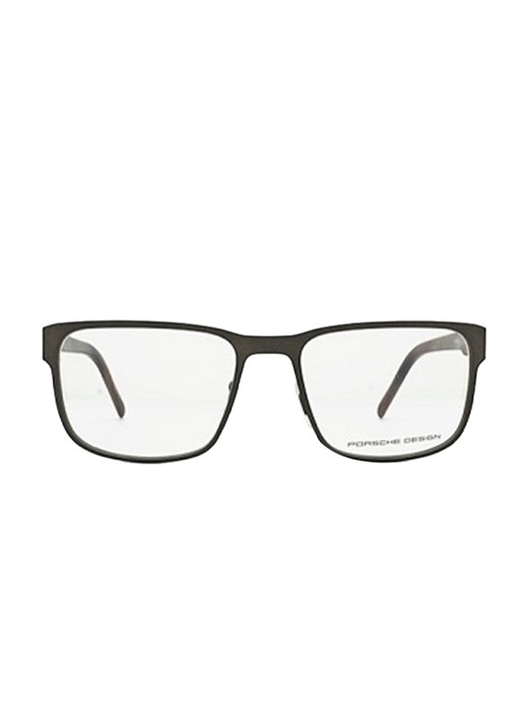 Porsche Design Full-Rim Square Grey Eyeglass Frame for Men, P8291 E88 C, 55/18/140