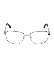 Timberland Full-Rim Square Shiny Dark Nickeltin Frames for Men, TB1757 006, 54/18/145