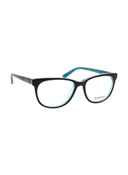 Bebe Full-Rim Square Teal Eyewear Frames Unisex, Mirrored Clear Lens, BB5108
