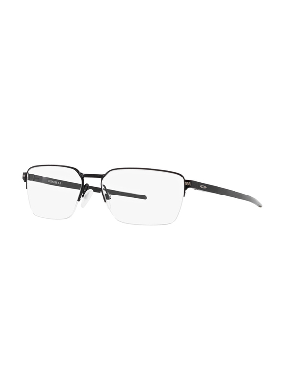 Oakley Half-Rim Rectangle Pewter Frames Unisex, OX5076 0256, 56/16/136